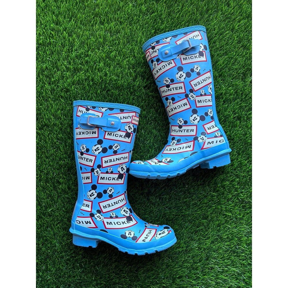 Hunter Boot Company Girls Mickey Disney Pink Shiver Rainboots 4 Youth